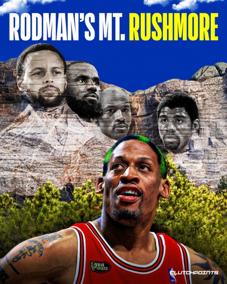 华体会hth-你认同吗？罗德曼分享他的总统山人选：乔詹库&amp;魔术师！