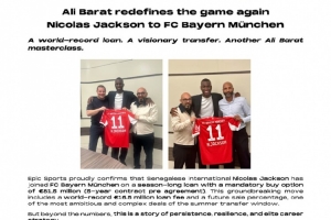 华体会官网-拜仁租杰克逊！经纪公司发文吹捧：创世界纪录的租借，大师级操作